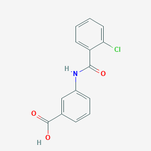 molecular formula C14H10ClNO3 B7803864 3-(2-Chlorobenzamido)benzoic acid 