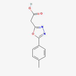 molecular formula C11H10N2O3 B7803884 5-(4-Methylphenyl)-1,3,4-oxadiazole-2-acetic Acid 