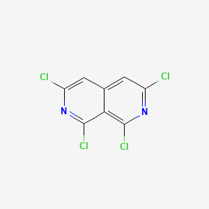 molecular formula C8H2Cl4N2 B7803892 1,3,6,8-Tetrachloro-2,7-naphthyridine 