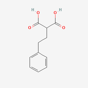 molecular formula C11H12O4 B7803924 Propanedioic acid, (2-phenylethyl)- CAS No. 3709-21-5