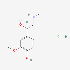 molecular formula C10H16ClNO3 B7803987 Metanephrine hydrochloride CAS No. 5090-31-3