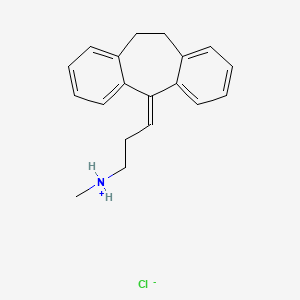Methyl-[3-(2-tricyclo[9.4.0.03,8]pentadeca-1(15),3,5,7,11,13-hexaenylidene)propyl]azanium;chloride