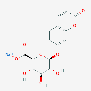 sodium;(2S,3S,4S,5R,6S)-3,4,5-trihydroxy-6-(2-oxochromen-7-yl)oxyoxane-2-carboxylate