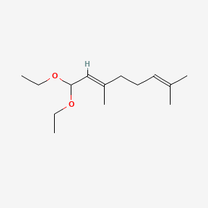 molecular formula C14H26O2 B7804194 1,1-Diethoxy-3,7-dimethylocta-2,6-diene CAS No. 89553-30-0