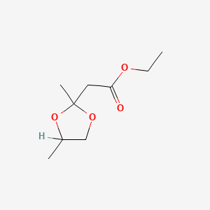 molecular formula C9H16O4 B7804227 Ethyl 2,4-dimethyl-1,3-dioxolane-2-acetate CAS No. 293292-51-0