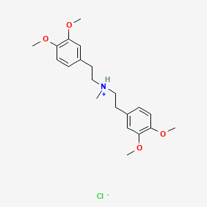 Benzeneethanamine, N-(2-(3,4-dimethoxyphenyl)ethyl)-3,4-dimethoxy-N-methyl-, hydrochloride