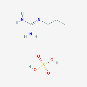 molecular formula C4H13N3O4S B7804247 1-Propylguanidine sulfate CAS No. 62512-81-6