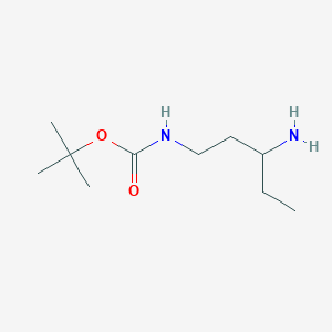 molecular formula C10H22N2O2 B7804368 1,1-Dimethylethyl (3-aminopentyl)carbamate 