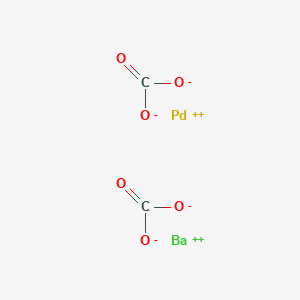 molecular formula C2BaO6Pd B7804381 Palladium, 5% on barium carbonate powder, reduced 