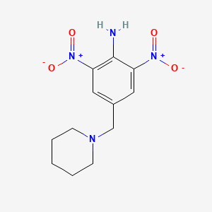 2,6-Dinitro-4-(piperidin-1-ylmethyl)aniline