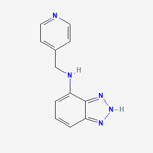 N-(4-Pyridinylmethyl)-1H-1,2,3-benzotriazol-7-amine