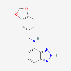 N-(1,3-Benzodioxol-5-ylmethyl)-1H-1,2,3-benzotriazol-7-amine