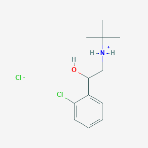 molecular formula C12H19Cl2NO B7804504 Tert-butyl-[2-(2-chlorophenyl)-2-hydroxyethyl]azanium;chloride 