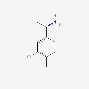 molecular formula C9H12ClN B7804521 (S)-1-(3-Chloro-4-methylphenyl)ethanamine 