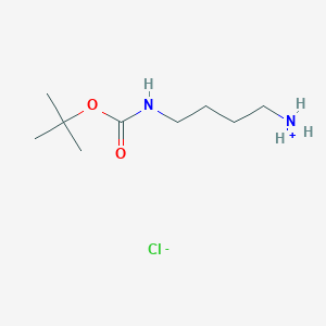 molecular formula C9H21ClN2O2 B7804553 4-[(2-Methylpropan-2-yl)oxycarbonylamino]butylazanium;chloride 