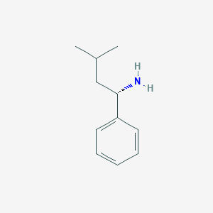 molecular formula C11H17N B7804622 (S)-3-Methyl-1-phenylbutan-1-amine 