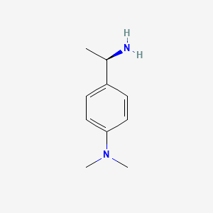 molecular formula C10H16N2 B7804644 (R)-4-(1-Aminoethyl)-N,N-dimethylbenzenamine 