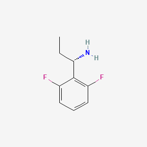 molecular formula C9H11F2N B7804652 (S)-1-(2,6-Difluorophenyl)propan-1-amine 