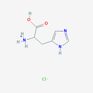 molecular formula C6H10ClN3O2 B7804730 [1-carboxy-2-(1H-imidazol-5-yl)ethyl]azanium;chloride 