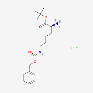 [(2S)-1-[(2-methylpropan-2-yl)oxy]-1-oxo-6-(phenylmethoxycarbonylamino)hexan-2-yl]azanium;chloride