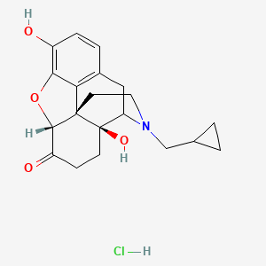 (4aS,7aR,12bS)-3-(cyclopropylmethyl)-4a,9-dihydroxy-2,4,5,6,7a,13-hexahydro-1H-4,12-methanobenzofuro[3,2-e]isoquinolin-7-one;hydrochloride