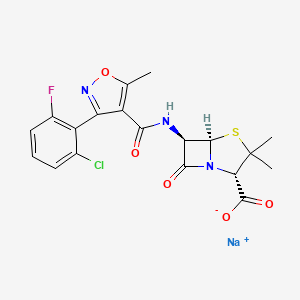 molecular formula C19H16ClFN3NaO5S B7804898 CID 64705 