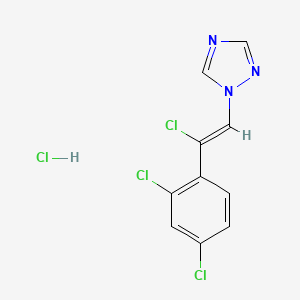 molecular formula C10H7Cl4N3 B7805011 Loreclezole hydrochloride 
