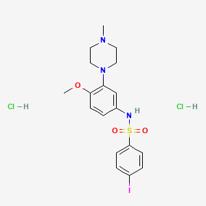molecular formula C18H24Cl2IN3O3S B7805080 SB-258585 dihydrochloride 