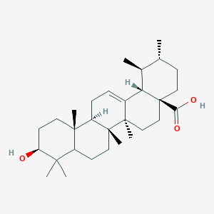 molecular formula C30H48O3 B7805098 (1S,2R,4aS,6aS,6bR,10S,12aR,12bR,14bS)-10-hydroxy-1,2,6a,6b,9,9,12a-heptamethyl-1,2,3,4,4a,5,6,6a,6b,7,8,8a,9,10,11,12,12a,12b,13,14b-icosahydropicene-4a-carboxylic acid 