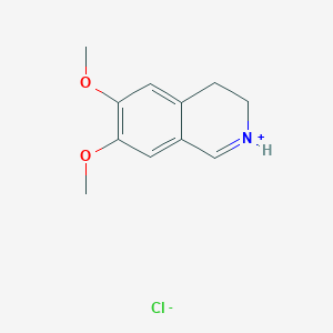 molecular formula C11H14ClNO2 B7805183 Isoquinoline, 3,4-dihydro-6,7-dimethoxy-, hydrochloride 