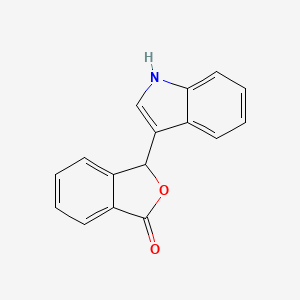 molecular formula C16H11NO2 B7805286 3-(1H-indol-3-yl)-2-benzofuran-1(3H)-one CAS No. 6936-87-4