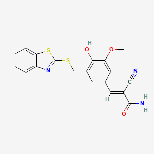 molecular formula C19H15N3O3S2 B7805358 替洛泊坦 AG 825 CAS No. 625836-67-1