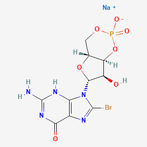 molecular formula C10H10BrN5NaO7P B7805375 CID 16219005 