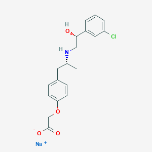 sodium;2-[4-[(2R)-2-[[(2R)-2-(3-chlorophenyl)-2-hydroxyethyl]amino]propyl]phenoxy]acetate