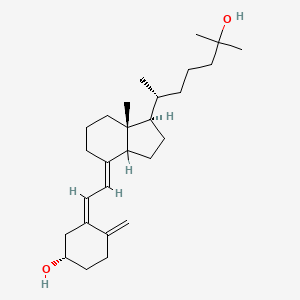 molecular formula C27H44O2 B7805457 (1S,3Z)-3-[(2E)-2-[(1R,7aR)-1-[(2R)-6-hydroxy-6-methylheptan-2-yl]-7a-methyl-2,3,3a,5,6,7-hexahydro-1H-inden-4-ylidene]ethylidene]-4-methylidenecyclohexan-1-ol 