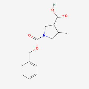 molecular formula C14H17NO4 B7805483 1-Cbz-4-Methyl-pyrrolidine-3-carboxylic acid CAS No. 959236-78-3