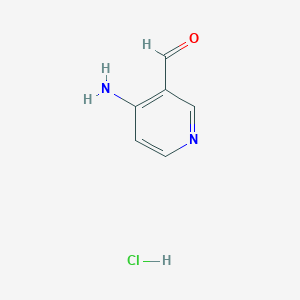 molecular formula C6H7ClN2O B7805496 4-Aminonicotinaldehyde hydrochloride 