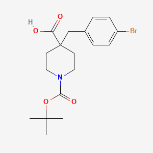 molecular formula C18H24BrNO4 B7805506 1-Boc-4-(4-bromobenzyl)Piperidine-4-Carboxylic Acid 