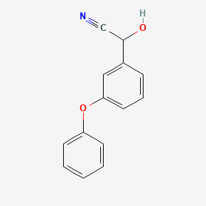 B7805564 2-Hydroxy-2-(3-phenoxyphenyl)acetonitrile CAS No. 52315-06-7