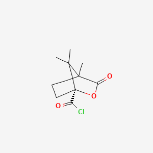 molecular formula C10H13ClO3 B7805566 (1S)-4,7,7-Trimethyl-3-oxo-2-oxabicyclo[2.2.1]heptane-1-carbonyl chloride 