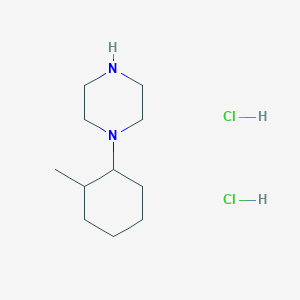 molecular formula C11H24Cl2N2 B7805646 1-(2-Methyl-cyclohexyl)-piperazine dihydrochloride 