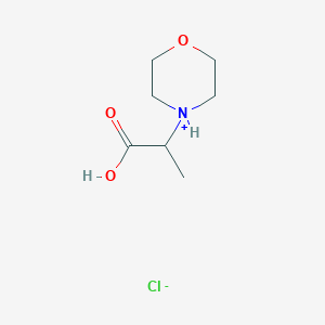 molecular formula C7H14ClNO3 B7805652 2-Morpholin-4-ium-4-ylpropanoic acid;chloride 