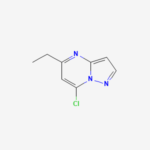 molecular formula C8H8ClN3 B7805684 7-Chloro-5-ethylpyrazolo[1,5-a]pyrimidine 
