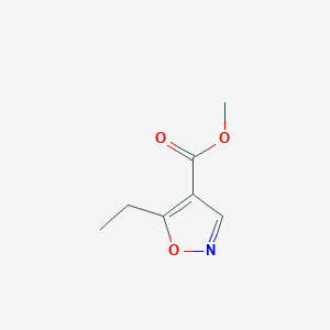 molecular formula C7H9NO3 B7805688 Methyl 5-ethylisoxazole-4-carboxylate 