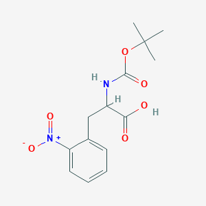 molecular formula C14H18N2O6 B7805717 Boc-2-Nitro-DL-phenylalanine 