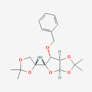 molecular formula C19H26O6 B7805743 (3AR,5R,6S,6aR)-6-(苯甲氧基)-5-((R)-2,2-二甲基-1,3-二氧戊环-4-基)-2,2-二甲基四氢呋喃[2,3-d][1,3]二氧杂环 