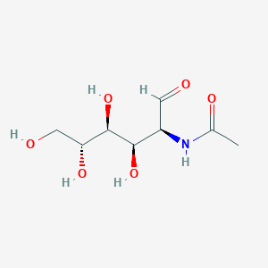 molecular formula C8H15NO6 B7805762 N-((2S,3R,4S,5R)-3,4,5,6-Tetrahydroxy-1-oxohexan-2-yl)acetamide 