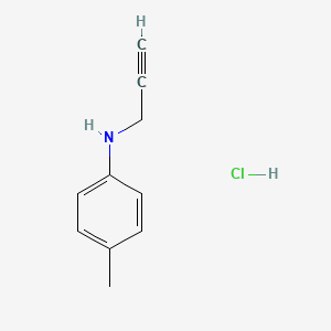 molecular formula C10H12ClN B7805798 Prop-2-ynyl-p-tolyl-amine hydrochloride 