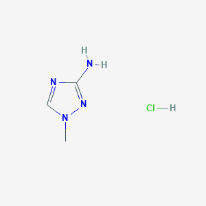 molecular formula C3H7ClN4 B7805884 1-Methyl-1H-1,2,4-Triazol-3-Amine Hydrochloride CAS No. 1185300-35-9