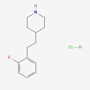 molecular formula C13H19ClFN B7805895 4-[2-(2-Fluoro-phenyl)-ethyl]-piperidine hydrochloride 